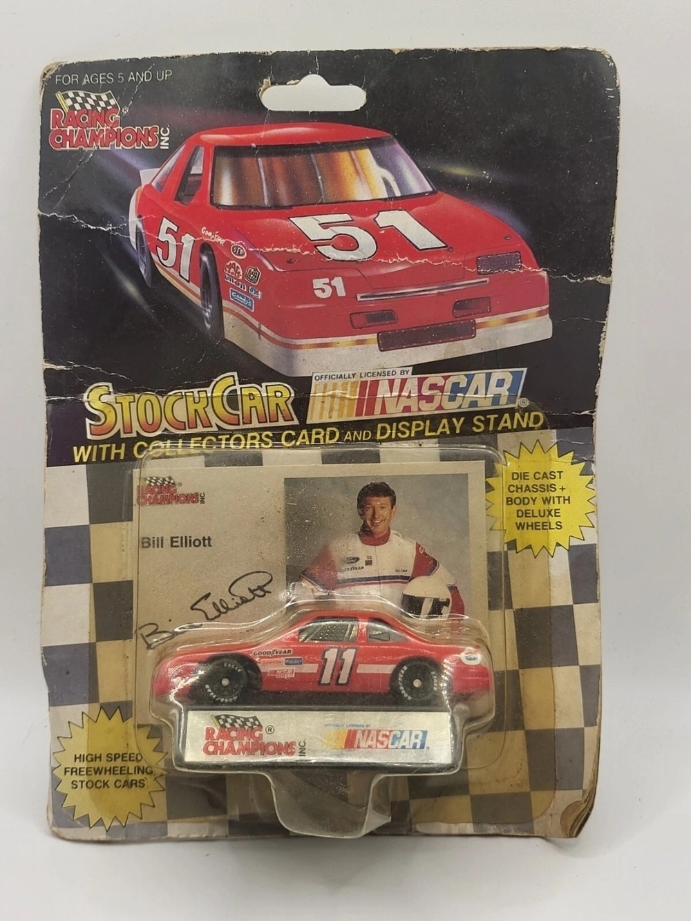 Nascar Racing Champions Bill Elliott #11 1991 Stock Car 1:64 Scale Diecast